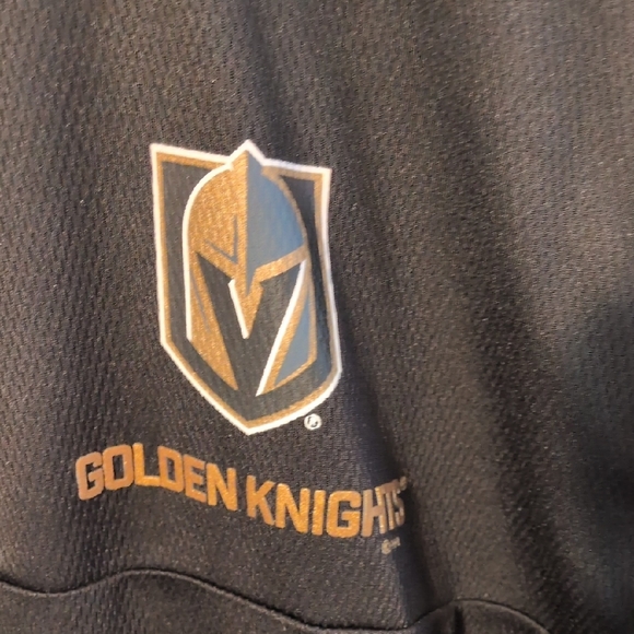 Vegas Golden Knights Black & Gold Men's Quarter-Zip Performance Jacket - Picture 2 of 4